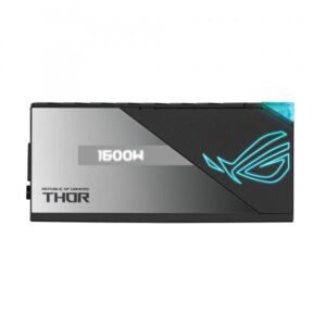Asus rog thor 1600w titanio alimentatore di rete 1.600w illuminazione rgb, display oled pcie 5.0 ready transistor di nitruro di gallio controllo digitale e condensatori low esr