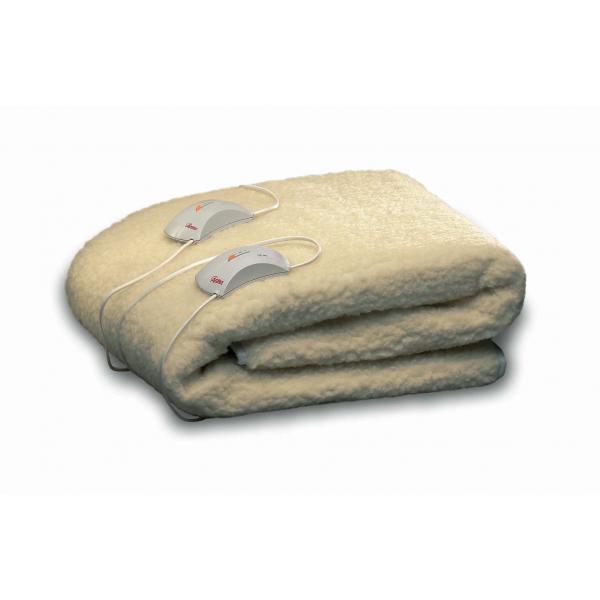 Ardes scaldaletto kaleo matrimoniale coperta elettrica 120 w beige lana