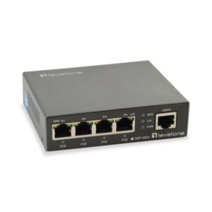 Levelone gep-0523 switch di rete gigabit ethernet 10-100-1000 nero supporto power over ethernet