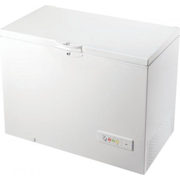 Indesit os 1a 300 h congelatore a pozzetto capacita` 311 litri classe energetica a+ statico flat back bilanciatura coperchio bianco