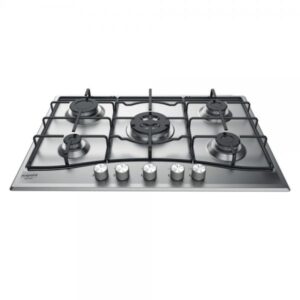 Hotpoint ariston pcn 752 t-ix-ha piano cottura a gas 5 zone 75 cm acciaio inox