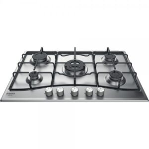Hotpoint ariston pcn 752 t as ha piano cottura a gas 5 zone diamond clean 75 cm acciaio inox