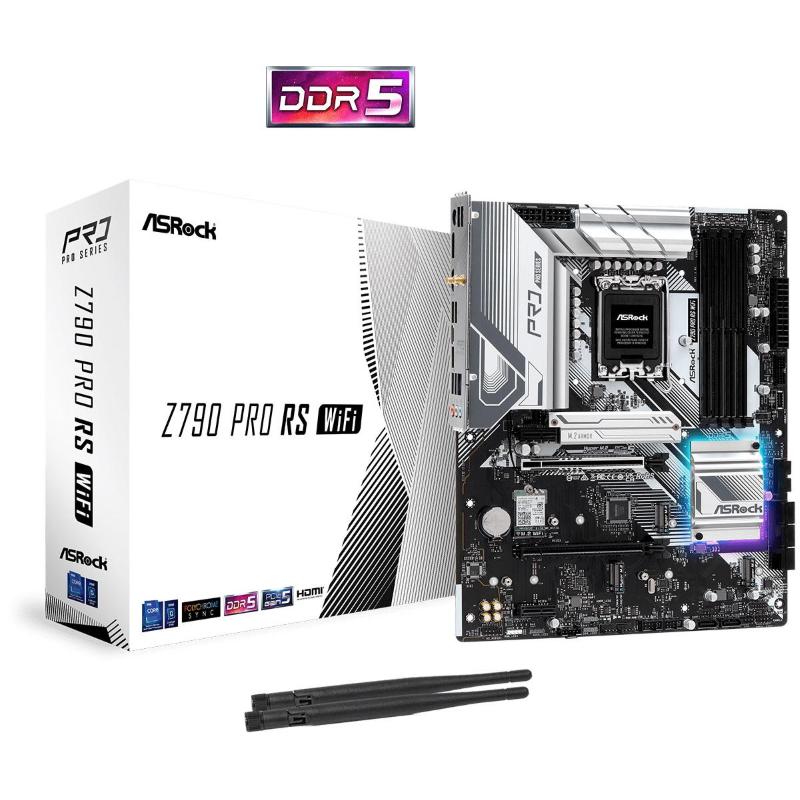Asrock z790 pro rs wifi lga 1700 4 ddr5 dp-hdmi-edp atx