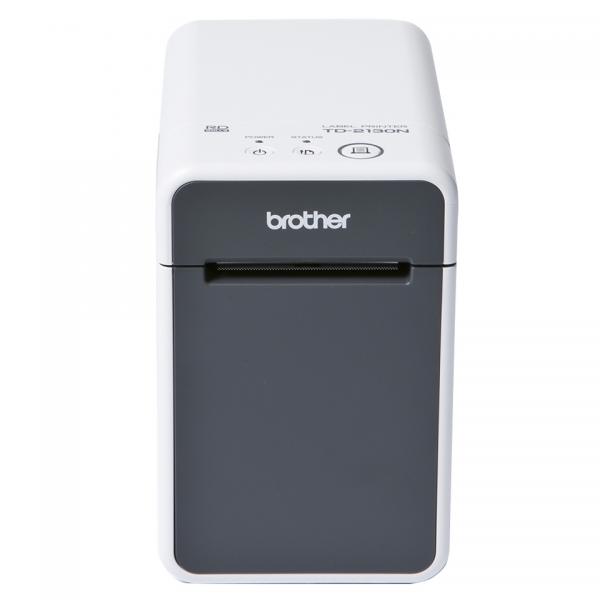 Brother td-2135n stampante termica diretta per etichette 300 dpi usb lan desktop white grey