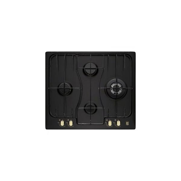 Electrolux rgg6243lor softline piano cottura a gas 4 zone crosscook 60 cm nero