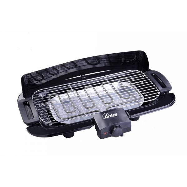 Ardes ar1b02 barbecue elettrico senza fumo 2000w no schizzi griglia elettrica portatile nero