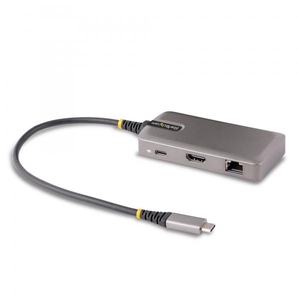 Startech.com adattatore multiporta usb-c docking station usb type c hdmi 4k 60hz hub a 2 porte usb 3.0 pd 100w