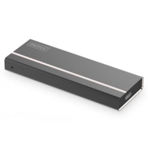 Digitus alloggiamento ssd esterno usb type-c 3.1 m.2 nvme senza attrezzi alloggiamento in alluminio key m o key b+m