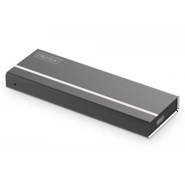 Digitus alloggiamento ssd esterno usb type-c 3.1 m.2 nvme senza attrezzi alloggiamento in alluminio key m o key b+m