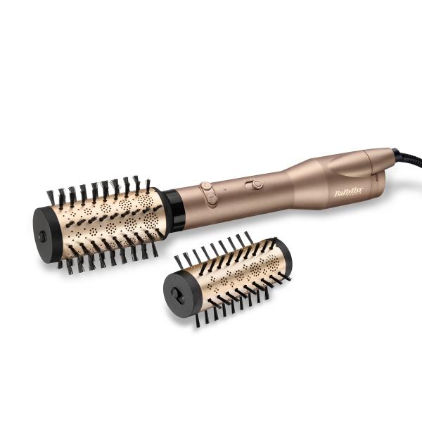 Babyliss as952e spazzola rotante con digital sensor 2 accessori ionica 650w champagne