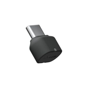 Jabra link 380c uc adattatore bluetooth con porta di tipo usb-c dongle bluetoooth senza fili per cuffie evolve2 85 e 65 nero