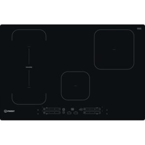 Indesit ib 21b77 ne piano cottura ad induzione 4 zone 77 cm ceramica nero