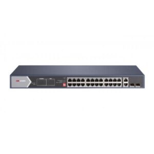 Hikvision ds-3e0528hp-e switch di rete non gestito l2 gigabit ethernet 10/100/1000 mbps 26xrj-45 full duplex supporto poe blu