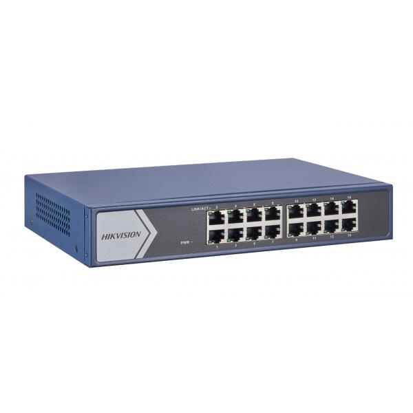 Hikvision digital technology ds-3e1516-ei switch di rete gigabit ethernet 10-100-1000 blu