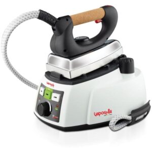 Polti pleu0188 vaporella 535 eco pro ferro da stiro a caldaia capacita` 0,9 litri potenza 1750 w manico in sughero bianco-nero