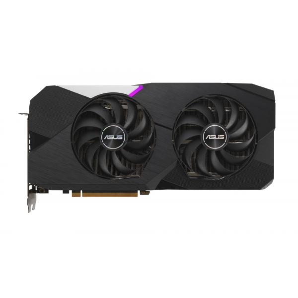 Asus dual amd radeon rx 6700 xt scheda grafica, amd rdna 2, pcie 4.0, 12gb gddr6, hdmi 2.1, displayport 1.4a, ventole axial tech e doppi cuscinetti a sfera, tecnologia 0db, gpu tweak ii, nero