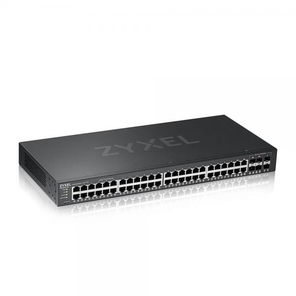 Zyxel gs2220-50-eu0101f switch gestito 44 x 10/100/1000 + 4 x combo gigabit sfp + 2 x gigabit sfp montabile a rack