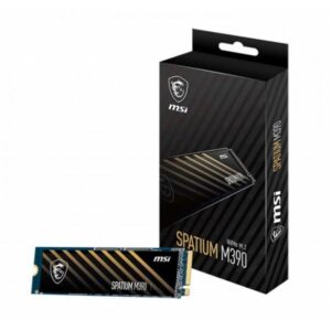 Msi spatium m390 ssd 500gb nm.2 2280 nvme pci express 3d nand lettura 3300mb/s scrittura 2300mb/s