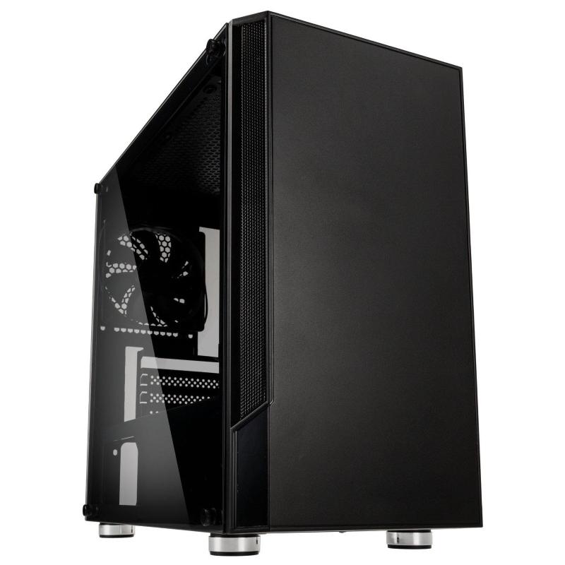 Kolink citadel case mini tower pc acciaio pannello laterale in vetro temperato micro atx mini-itx nero