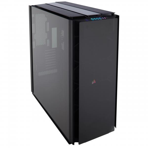 Corsair obsidian 1000d cabinet super-tower atx/eatx/micro-atx/mini-itx vetro temperato grigio