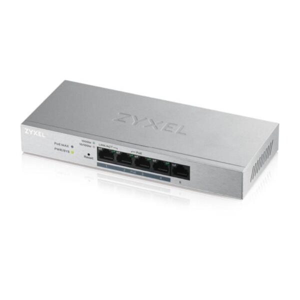 Zyxel gs1200-5hp v2 switch gestito gigabit ethernet (10/100/1000) grigio supporto power over ethernet (poe)
