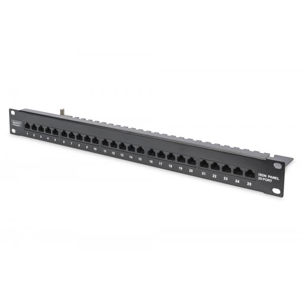 Digitus dn-91325-1-b pannello patch cat 3 isdn non schermato nero 25 porte