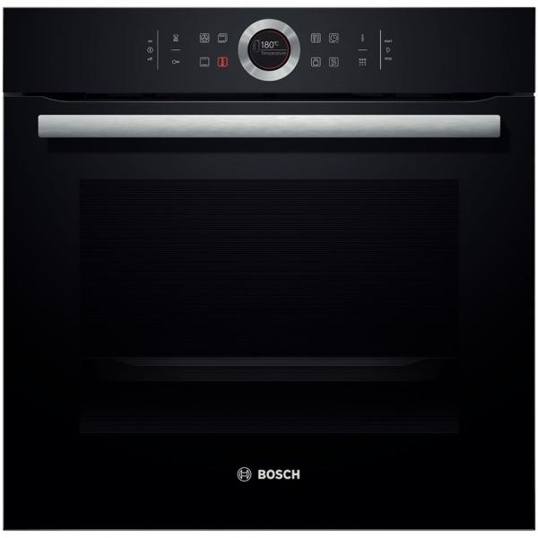 Bosch hbg675bb1 serie 8 forno elettrico multifunzione da incasso pirolitico capacita` 71 litri classe energetica a+ 11 programmi activeclean fast pre-heating 60 cm nero