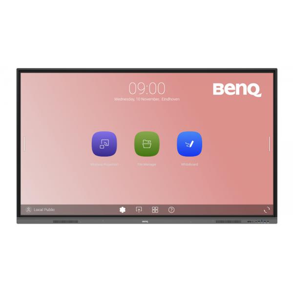 Benq re7503 pannello piatto interattivo 75`` led 400 cd-mÂ² 4k ultra hd nero touch screen processore integrato android 11 18-7