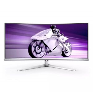 Philips 34 envia 34m2c7600mv 34 monitor gaming led wide quad hd 3440 x 1440 curvo 21:9 1400 cdm 2,5 ms 3000:1 165hz displayhdr 1400 4 x usb 3.2 gen 1 - 2 x hdmi - 1 x displayport bianco