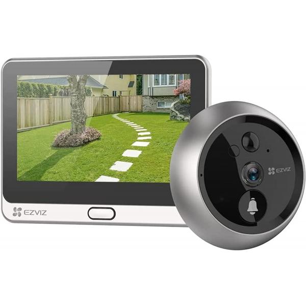Ezviz dp2c spioncino digitale 1080p video spioncino senza fili con monitor 4,3 pollici suoneria campanello integrata ip visione notturna rilevamento movimento pir audio bidirezionale grande angolo