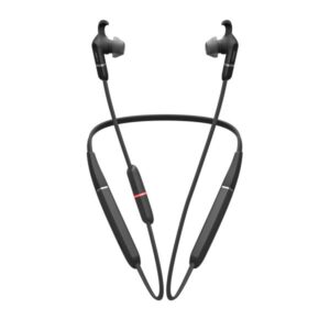 Jabra evolve 65e uc com link 370 auricolari in ear con supporto cavo retronuca