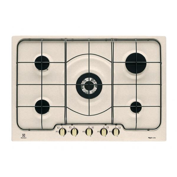 Electrolux rgg7253oon softline piano cottura a gas 5 zone 75 cm sabbia