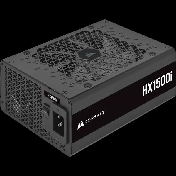 Corsair hx1500i alimentatore 1.500w 80 plus platinum interamente modulare ultra-silenzioso ventola con cuscinetto fluidodinamico black