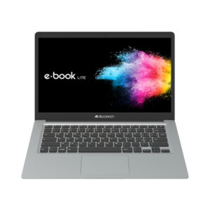 Microtech e-book lite notebook, processore intel celeron n4020, ram 4gb, hdd 120gb ssd, display 14.1``, windows 10 pro