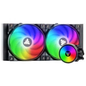 Itek evoliq 240 argb dissipatore a liquido per cpu 240mm compatibilitÀ universale pwm e argb gestibile sia con controller che software della scheda madre black