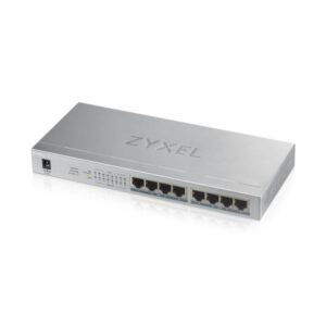 Zyxel gs1008hp switch 8 x 10-100-1000 poe+ desktop o montaggio a parete 60w