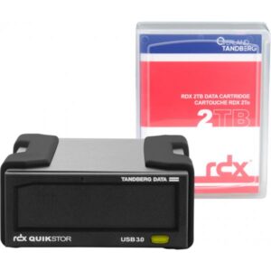 Tandberg rdx external drive kit with 2tb, black, usb3+ - 8865-rdx