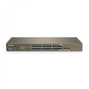 Tenda teg1024f switch 24 porte gigabit 10-100-1000 rj45 +2 sfp slots unamanaged rack