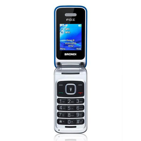 Brondi cellulare fox azzurro dual sim
