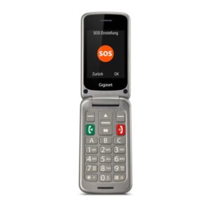 Gigaset gl590 dual sim 2.8 easy phone clamshell tasto sos italia grey