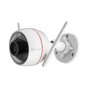 Ezviz c3w pro telecamera di sicurezza da esterno wi-fi/con cavo full hd 2mp dotata di inteligenza artificiale visione notturna a colori ip67 slot microsd white