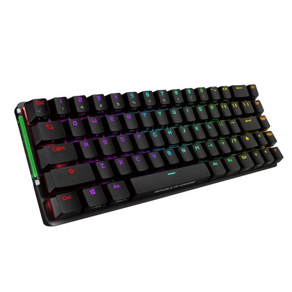 Asus rog falchion tastiera gaming wireless meccanica 65% layout italia illuminazione aura sync pannello touch interattivo colore nero