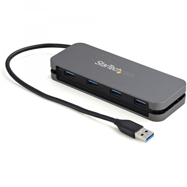 Startech.com hb30am4ab hub di interfaccia usb 3.2 gen 1 3.1 gen 1 type-a 5000mbit-s nero-grigio