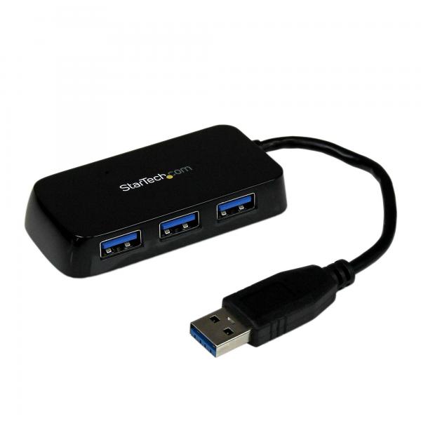 Startech hub mini usb 3.0 superspeed a 4 porte portatile - nero