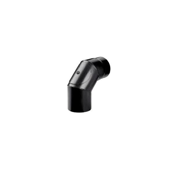 Save fumisteria gomito pellet 90 gradi con ispezione nero opaco 12cm