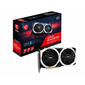 Msi scheda grafica amd radeon rx 6650 xt mech 2x oc 8gb gddr6 interfaccia pci express 4.0 16x raffreddamento attivo