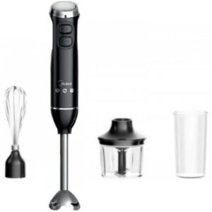 Midea 6000 series frullatore ad immersione 600 w acciaio inox con accessori nero