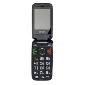 Onda f10 lino dual sim senior phone clamshell 2.4 tasti grandi vivavoce tasto sos radio fm italia champagne