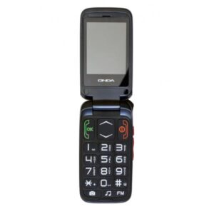 Onda f10 lino dual sim senior phone clamshell 2.4 tasti grandi vivavoce tasto sos radio fm italia red