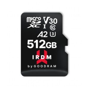 Microsd irdm by goodram 512gb uhs i u3 a2 + adapter